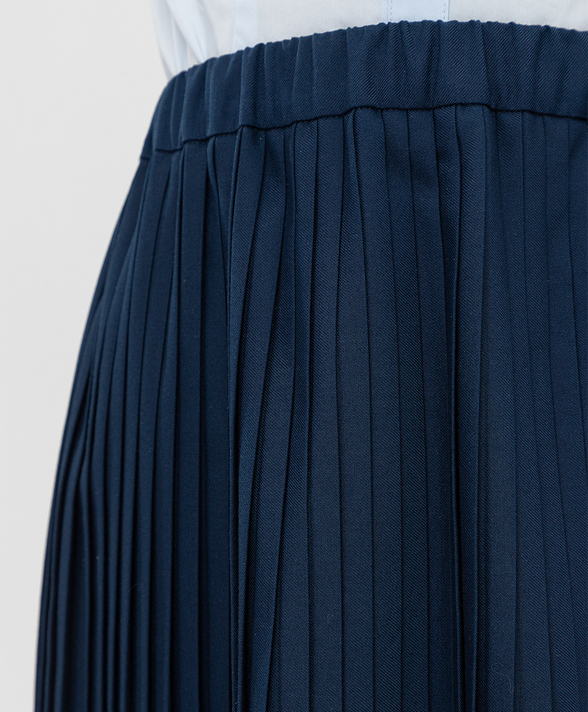 фото Юбка плиссированная синяя button blue