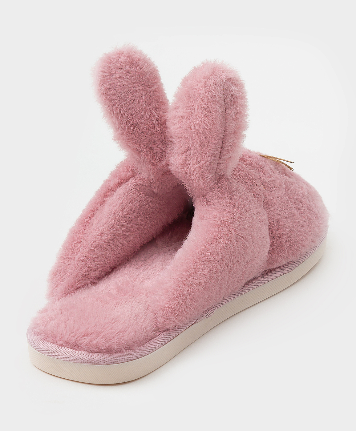 Тапочки домашние в виде зайца розовые Button Blue 222BBUJO25021200, размер 37, цвет розовый - фото 4