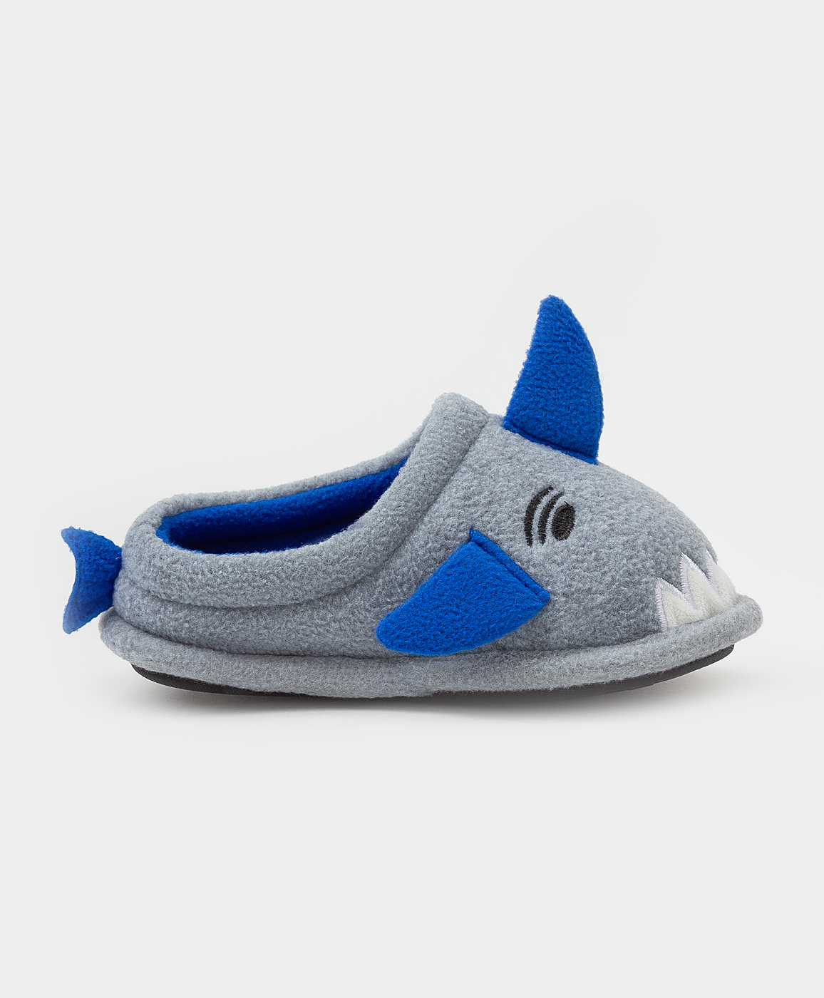 Тапочки домашние в виде акулы серые Button Blue 222BBUMO25010000, размер 30*31, цвет серый - фото 2