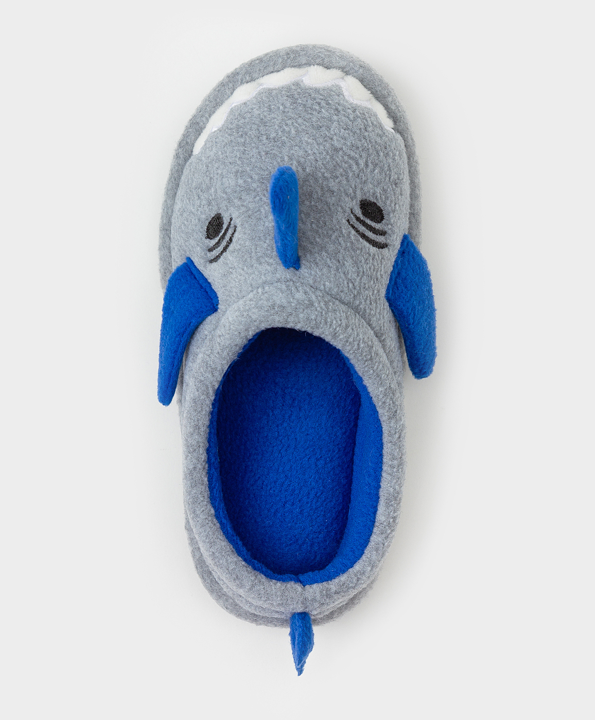 Тапочки домашние в виде акулы серые Button Blue 222BBUMO25010000, размер 34*35, цвет серый - фото 5