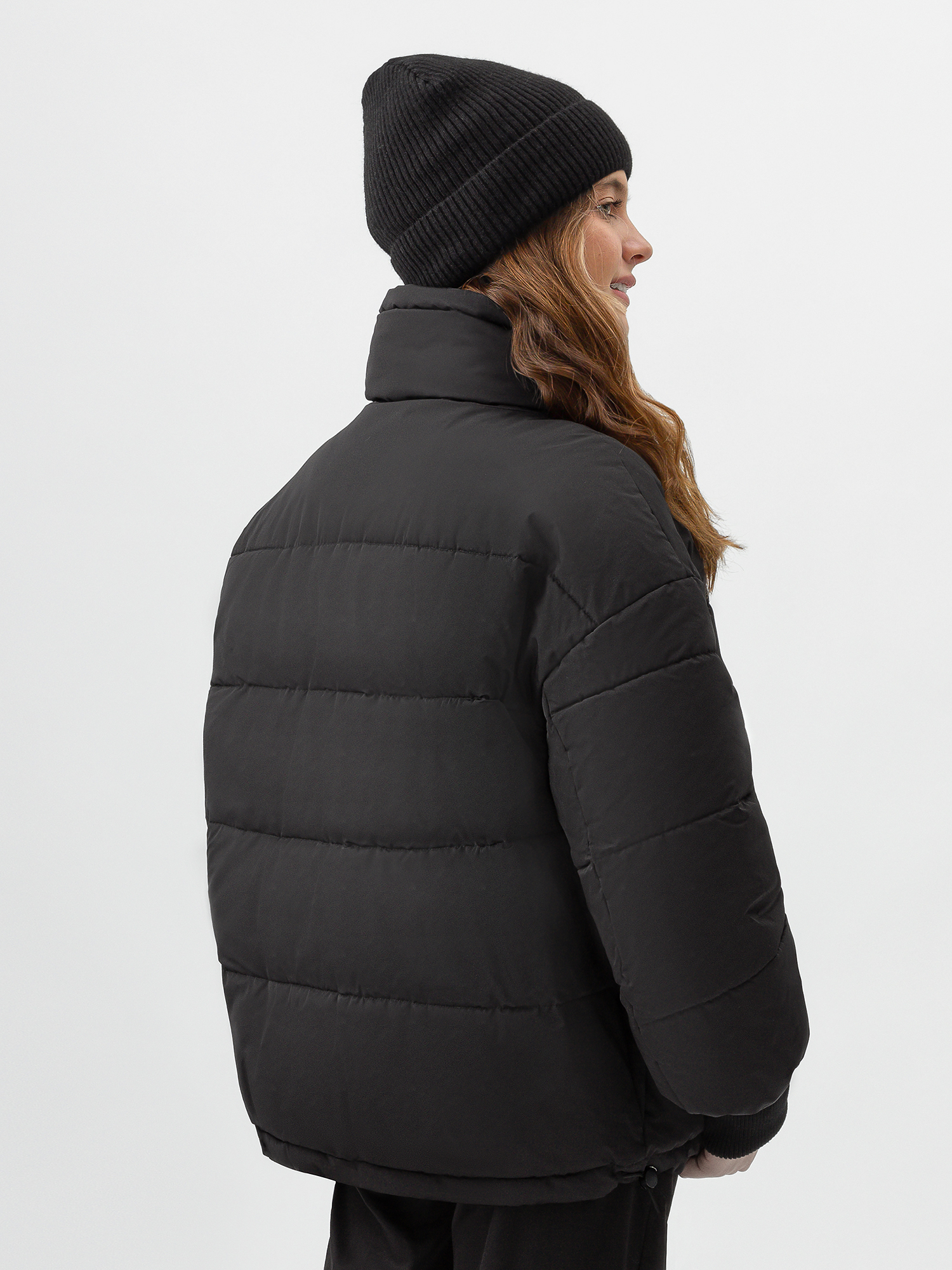 Куртка женская черная 222OZWC41030800, размер XL, цвет черный - фото 2