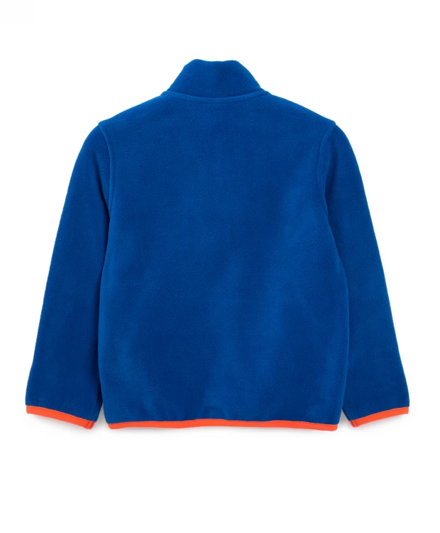фото Толстовка флисовая на молнии синяя button blue (104)