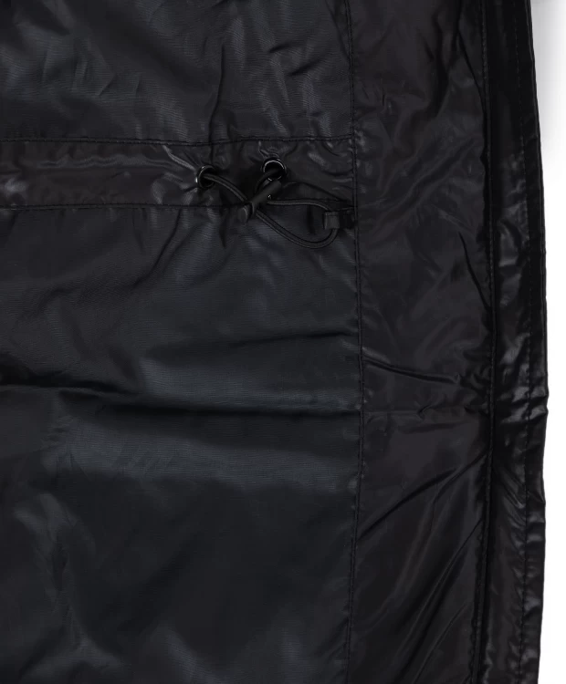 фото Пальто с капюшоном и принтом черное button blue (158)