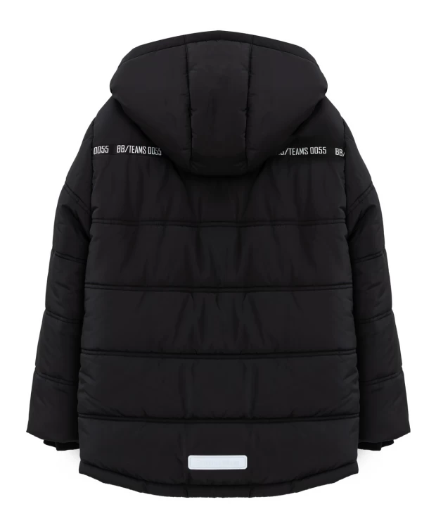 фото Куртка демисезонная с капюшоном черная button blue (134)