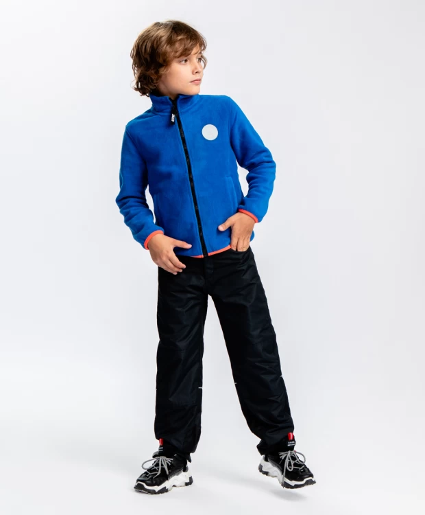 Брюки с флисовой подкладкой черные Button Blue брюки с флисовой подкладкой цвета хаки button blue