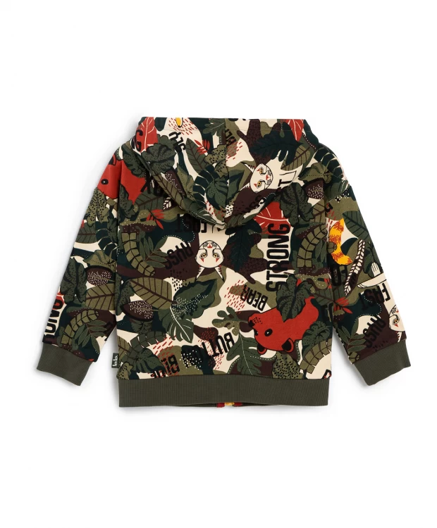 фото Толстовка на молнии с капюшоном мультицвет button blue (116)