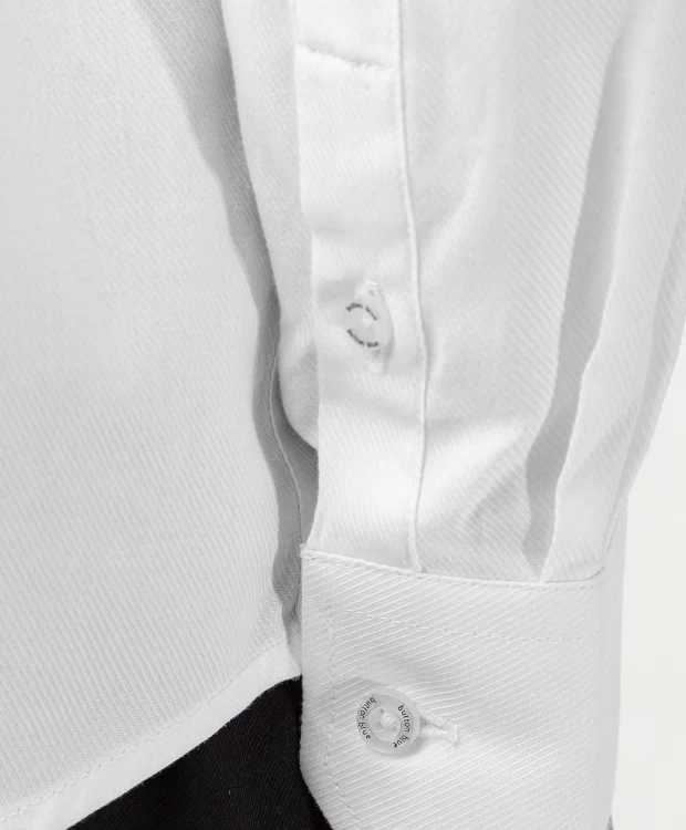 фото Рубашка на пуговицах белая button blue (146)