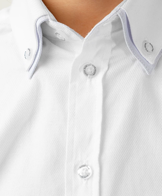 фото Рубашка на пуговицах белая button blue (146)