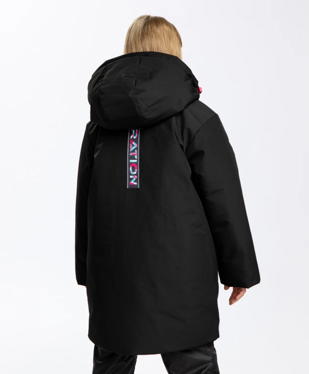 фото Пальто двустороннее зимнее на молнии button blue (140)