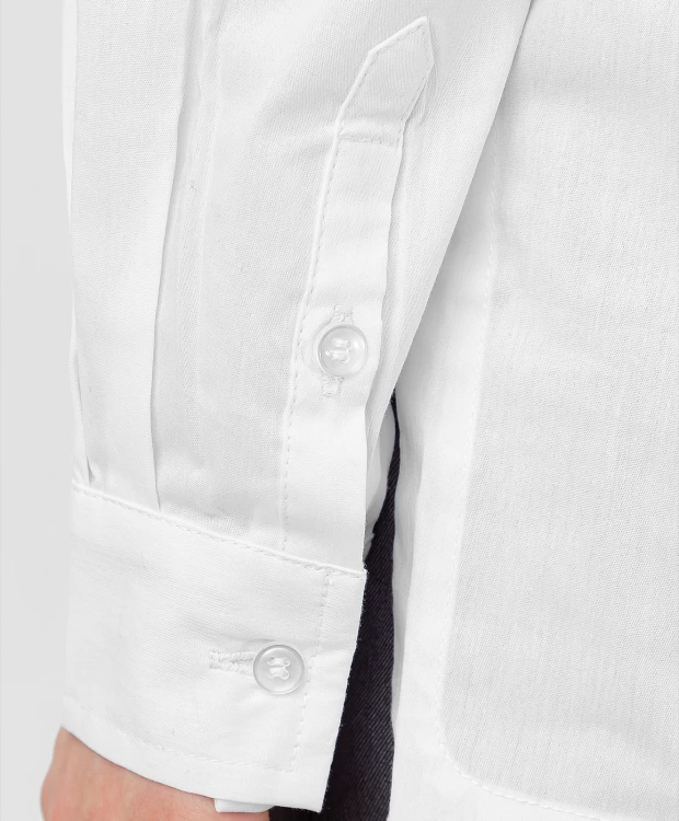 фото Рубашка с принтом белая button blue (164)