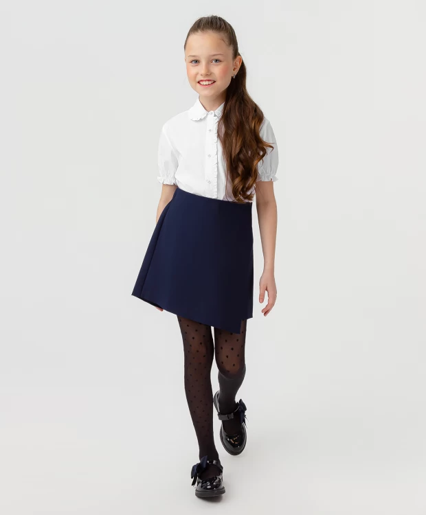 Детская юбка Клеш для девочки с поясом люрекс